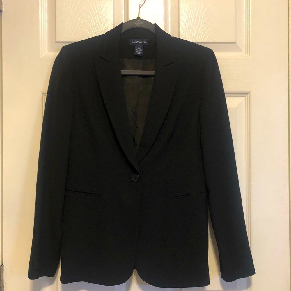 Ann Taylor black dress blazer size 2